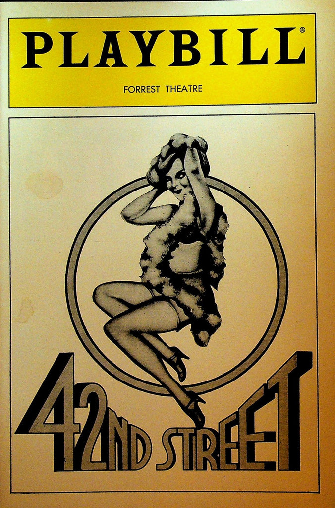 42nd Street Playbill 1980s Forrest Theatre Dolores Gray Barry Nelson0