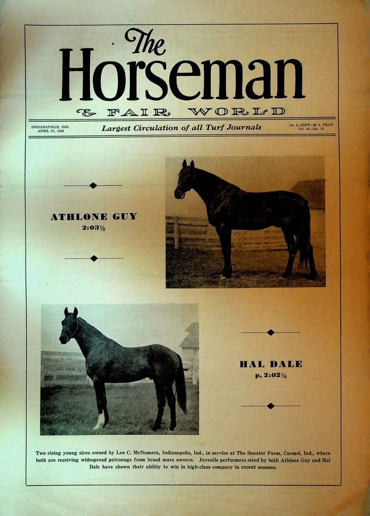 The Horseman & Fair World Turf Journal April 27 1938 Athlone Guy Horse Racing