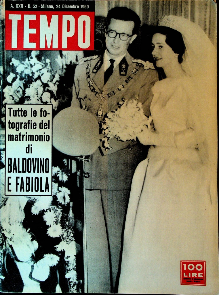Tempo Magazine December 24 1960 Baudouin & Fabiola Wedding F Scott Fitzgerald
