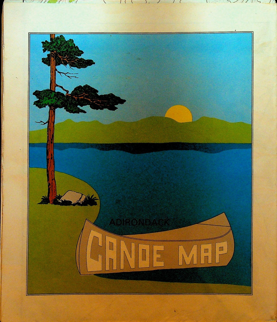 Adirondack NY Canoe Map 19870