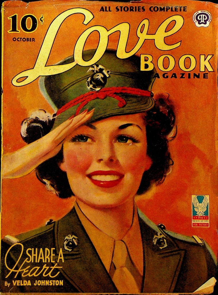 Love Book Magazine Pulp October 1943 Velda Johnston Claire Pomeroy Nancy Crosby0