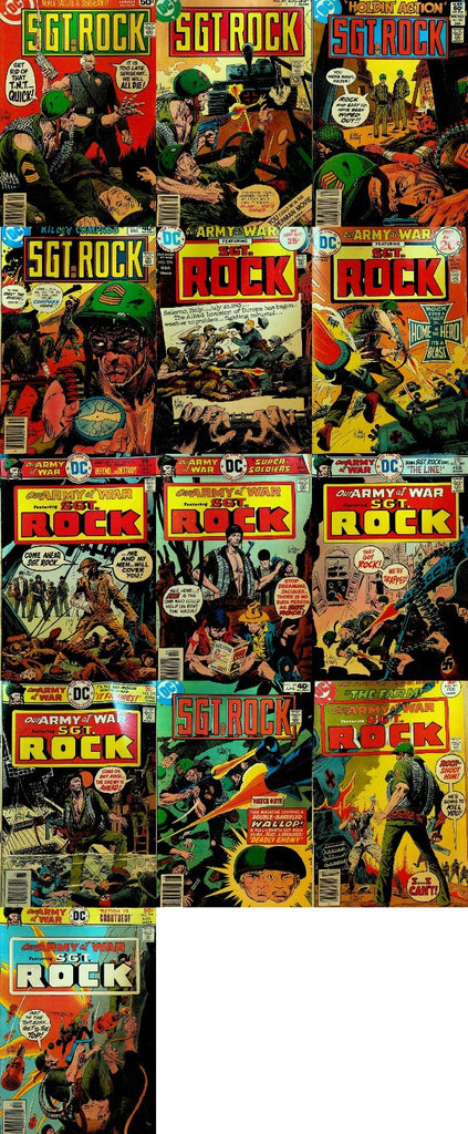 Sgt Rock Our Army at War DC Comics Lot of 13 Bronze Age0