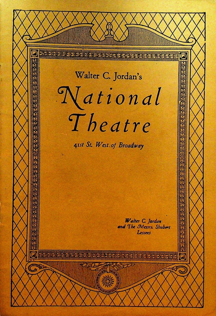 The Bride Retires Playbill August 10 1925 Lila Lee Stanley Ridges Alice Fischer