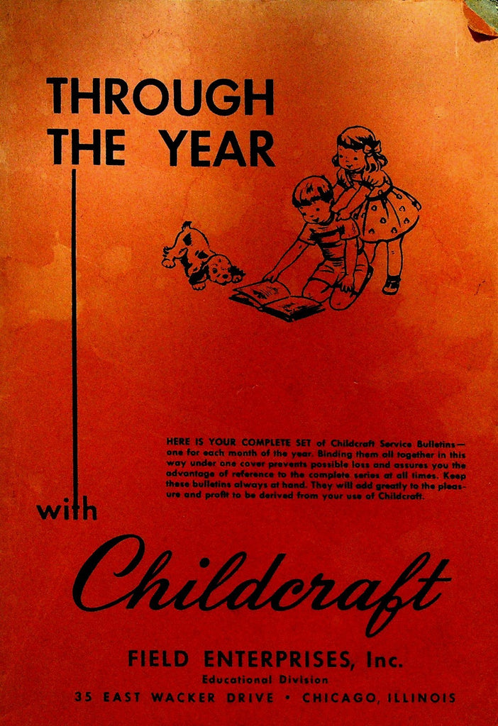 Through the Year with Childcraft 1949 Book Halloween Christmas0