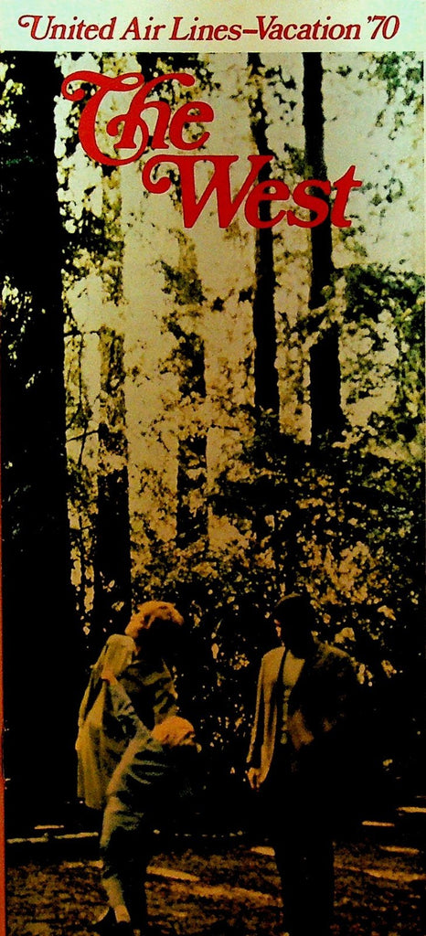 United Air Lines Vacation 1970 Brochure The West0