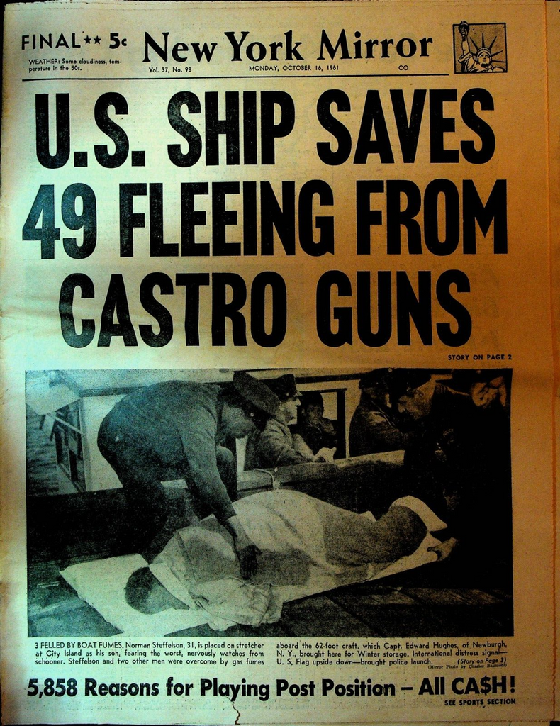 New York Daily News October 16 1961 Sam Sheppard Bashir Ahmad Cheddi Jagan
