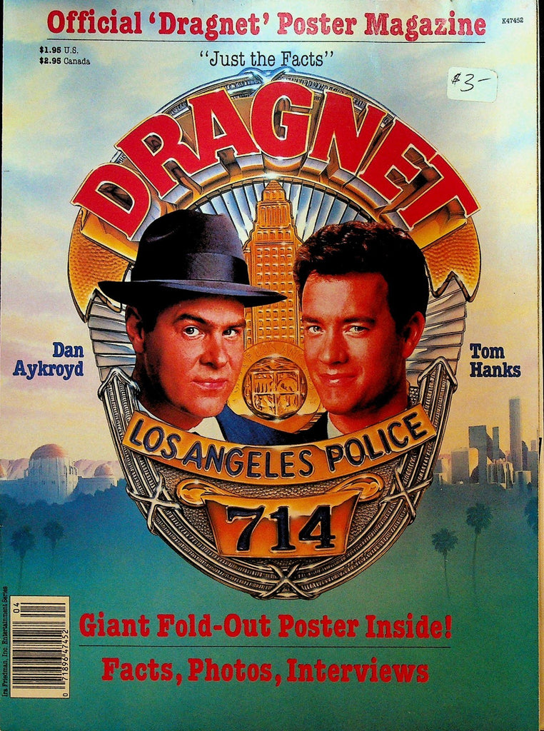 Dragnet Official Poster Magazine Tom Hanks Dan Aykroyd0