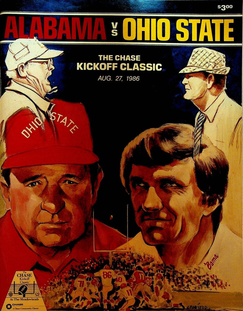 The Ohio State Buckeyes v Alabama Crimson Tide Program 1986 Kickoff Classic NCAA