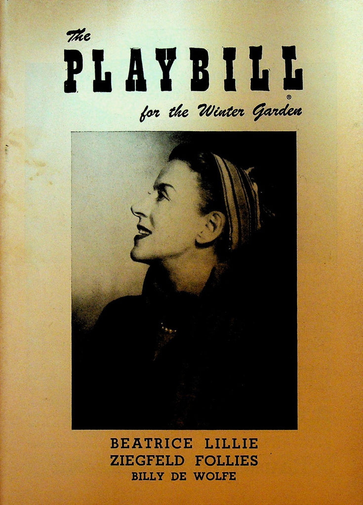 Ziegfeld Follies Playbill March 4 1957 Beatrice Lillie Jane Morgan Helen Wood0