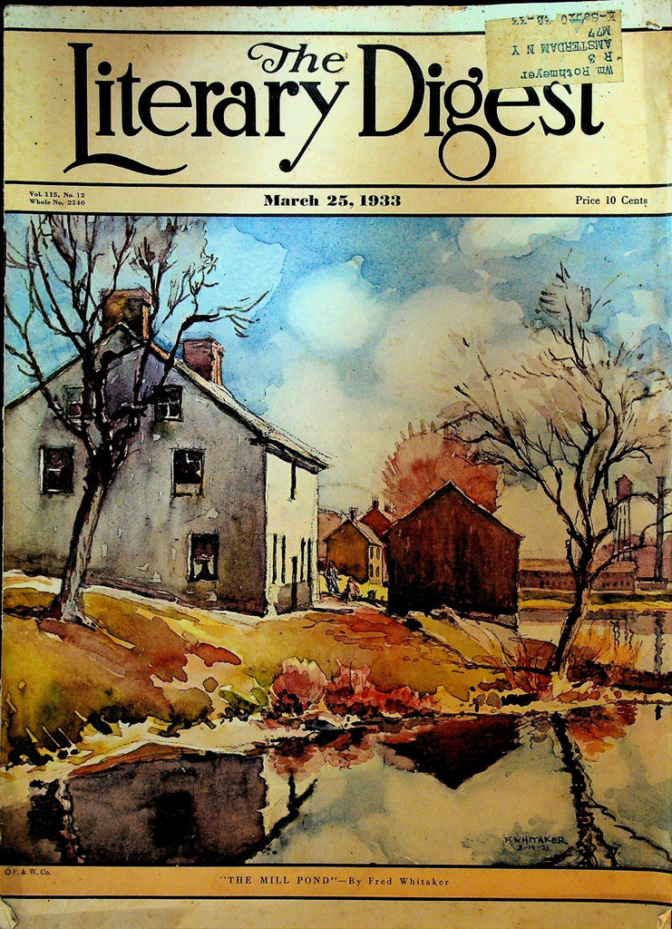 Literary Digest March 25 1933 Depression Winthrop W Aldrich0