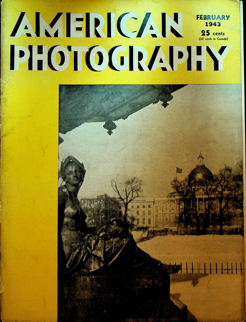 American Photography Magazine February 1943 WWII CH Vickery JO Fitzgerald0