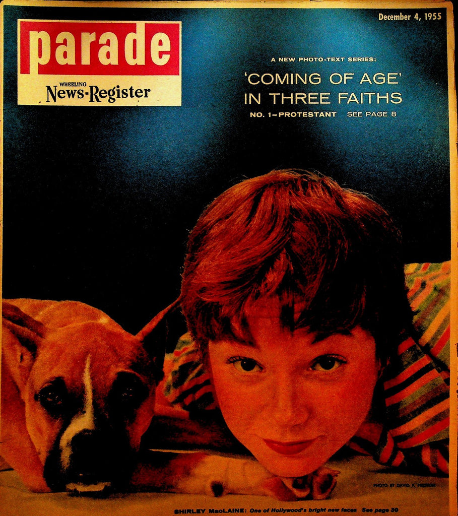 Parade Magazine December 4 1955 Shirley MacLaine Bill Russell Tom Heinsohn0