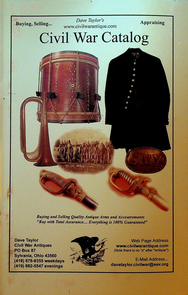 Dave Taylor's Civil War Catalog Sylvania Ohio0