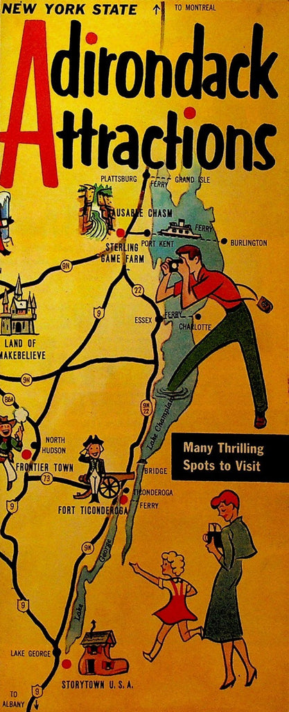 New York State Adirondack Attractions Brochure Enchanted Forest North Pole0