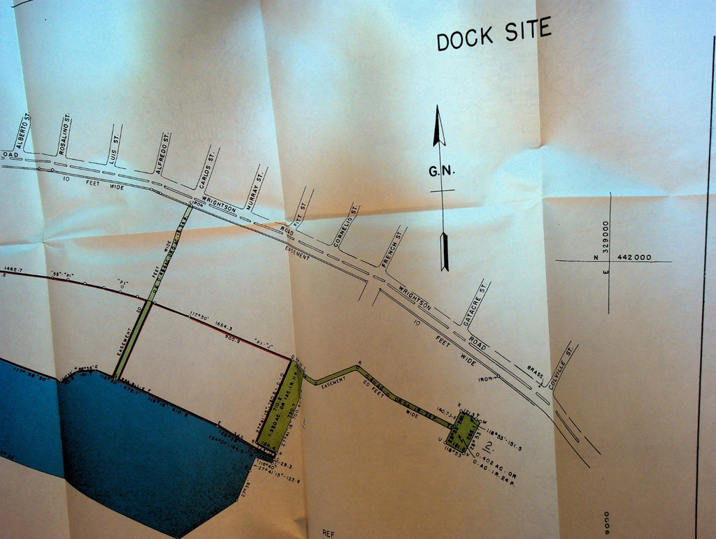 Waller Field Area Map Trinidad BWI 1950s0