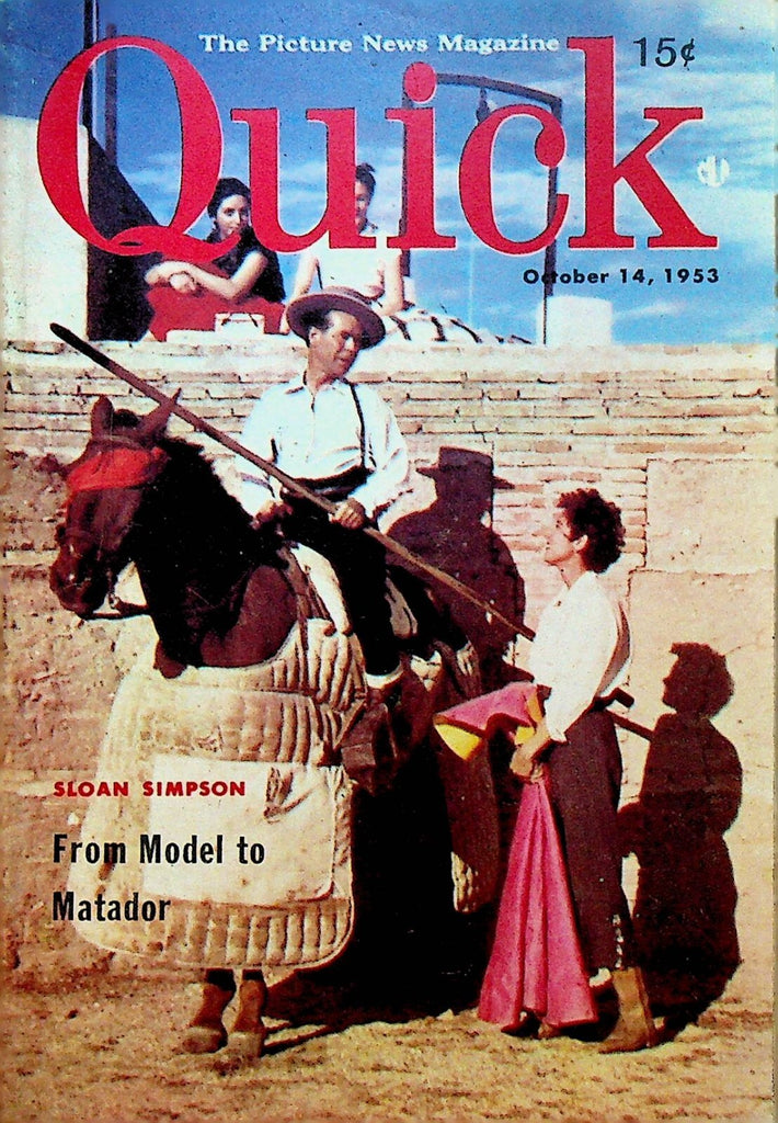 Quick Magazine October 14 1953 Sloan Simpson Casey Stengel Bob Hope0