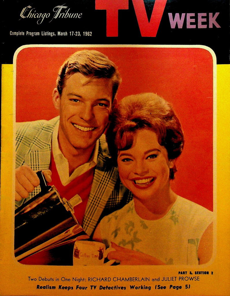 Chicago Tribune TV Week Magazine March 17 1962 Amanda Blake Richard Chamberlain0