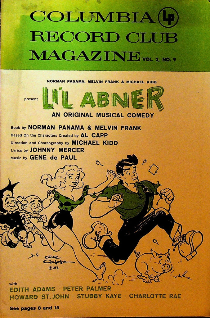 Columbia House Record Club Magazine 1957 Vol 2 #9 Li'l Abner0