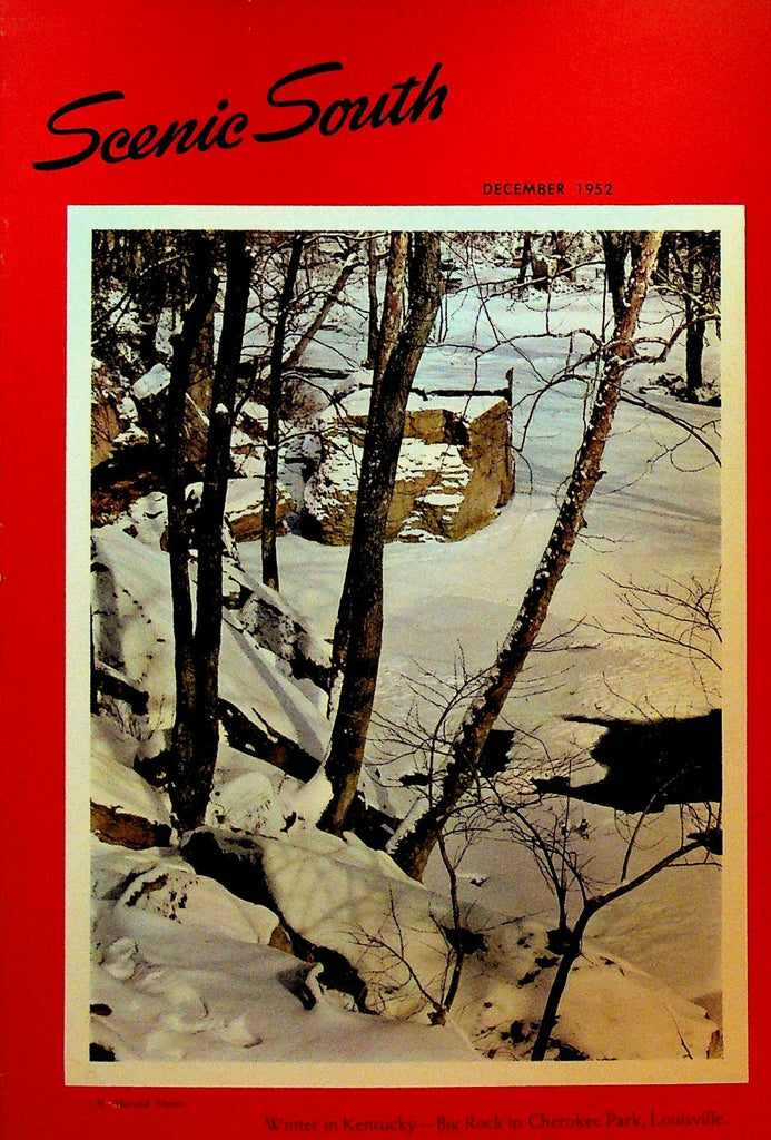 Scenic South Magazine December 1952 Standard Oil Cherokee Park Louisville Ky0