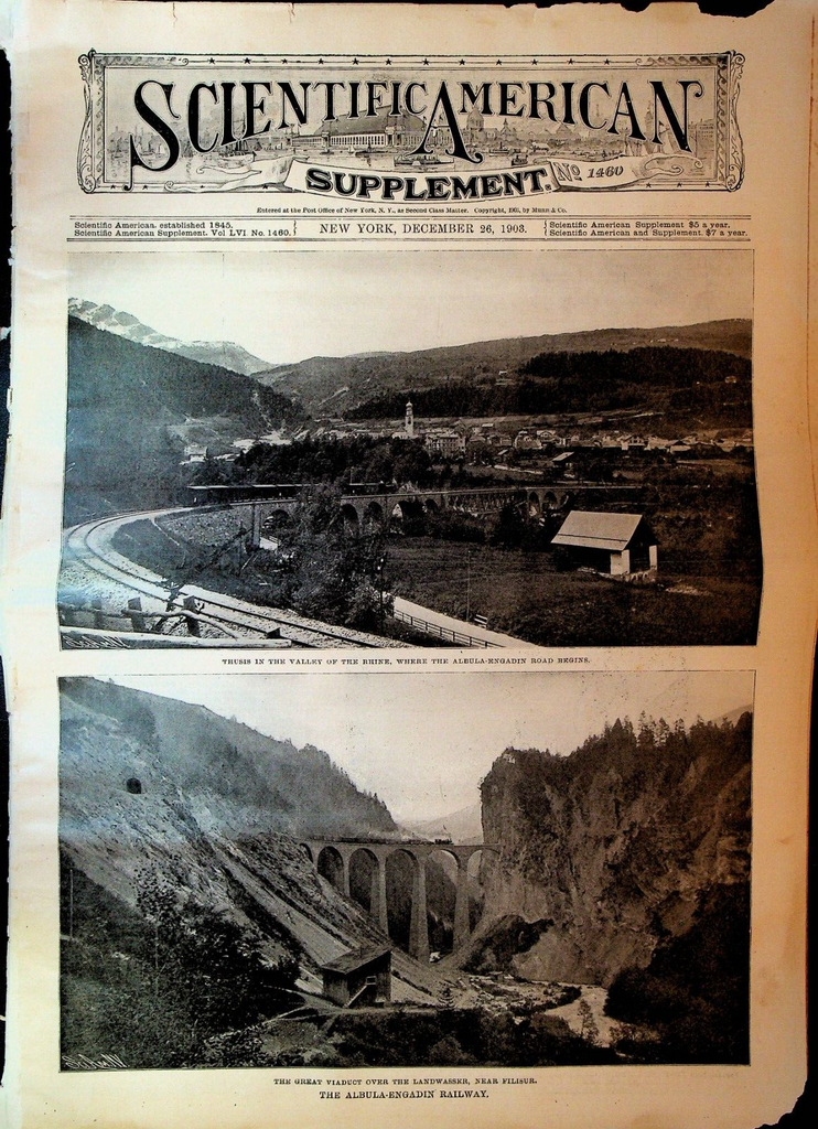 Scientific American Supplement December 26 1903 Albula Engadin Railroad0