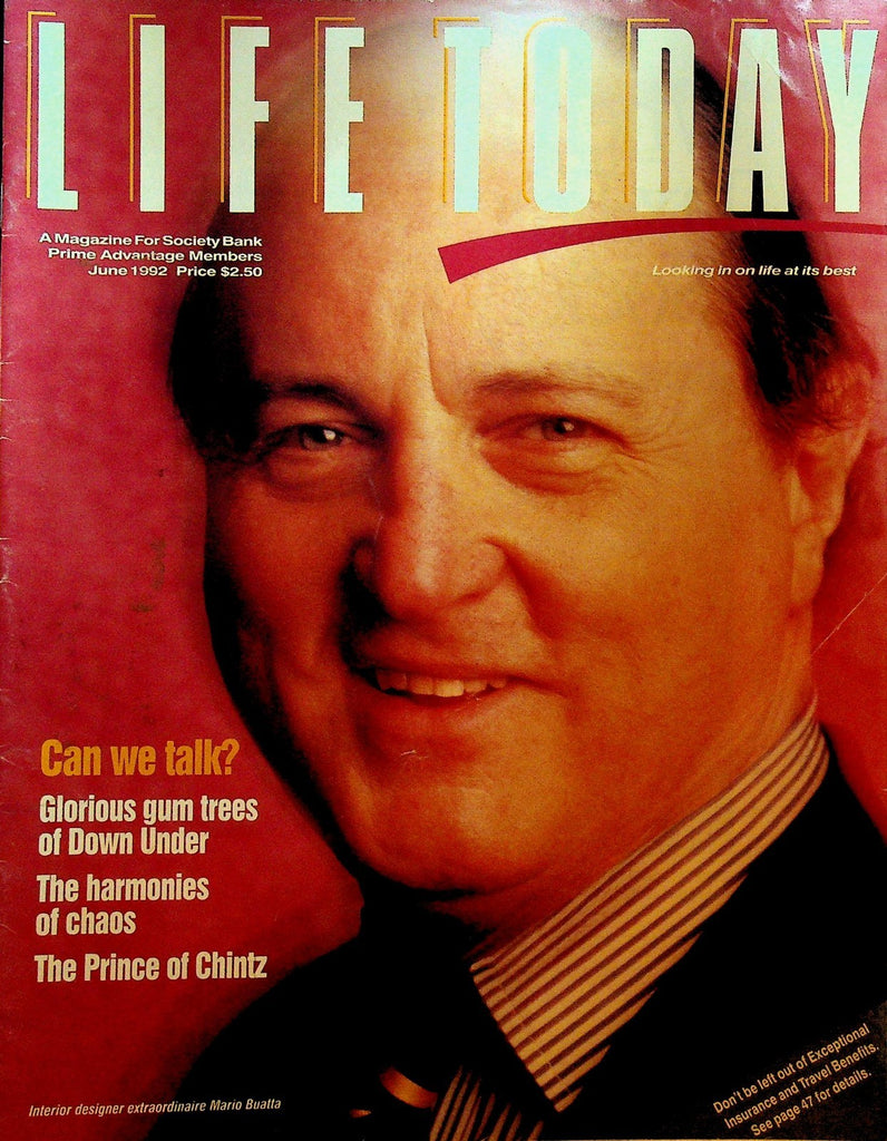 Life Today Magazine June 1992 Mario Buatta Gum Trees of Australia0