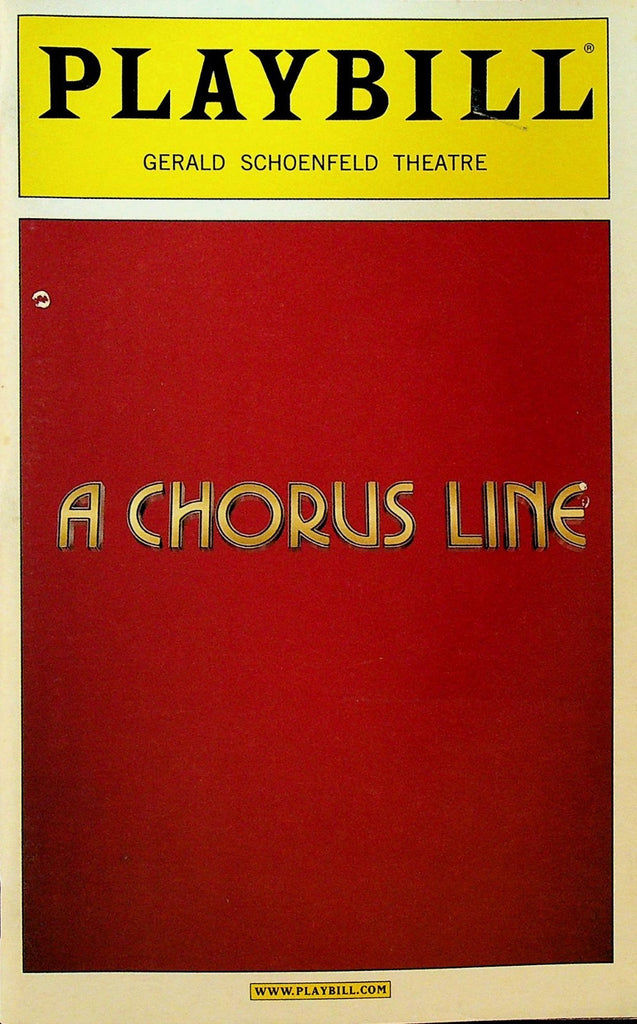 A Chorus Line Playbill November 2006 Ken Alan Tyler Hanes Mara Davi0