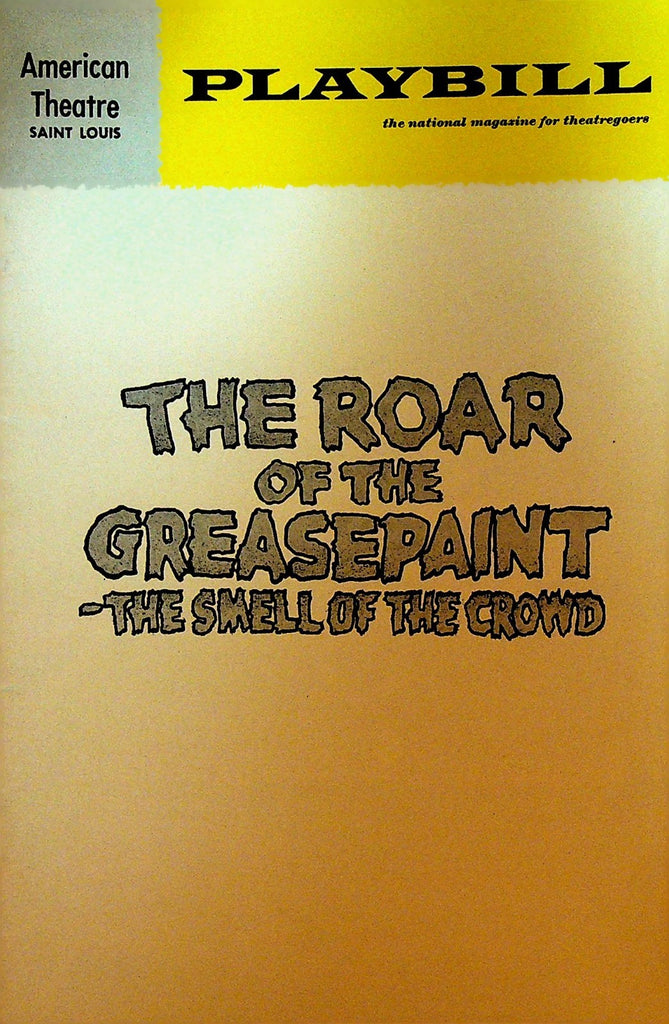 The Roar of the Greasepaint Playbill November 1 1967 Edward Earle Lisa Damon0