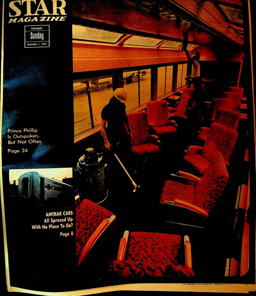 Star Magazine September 1 1974 Evel Knievel Amtrak Prince Phillip
