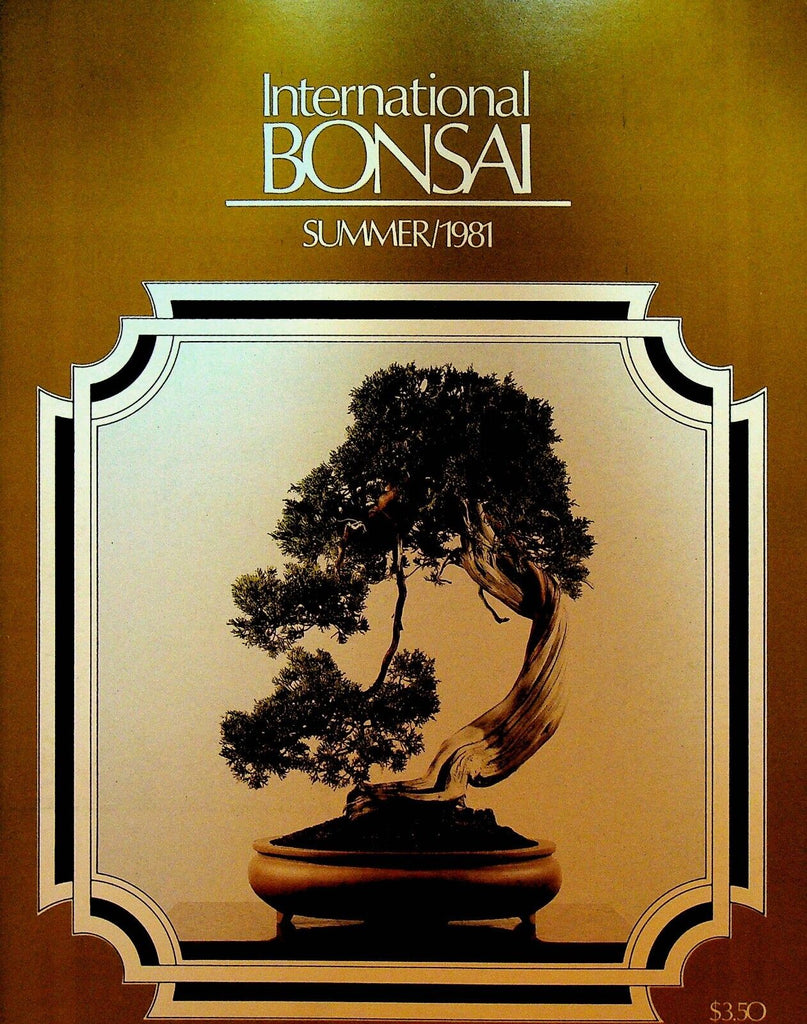 International Bonsai Magazine Summer 1981 Shimpaku Juniper Tsukubai