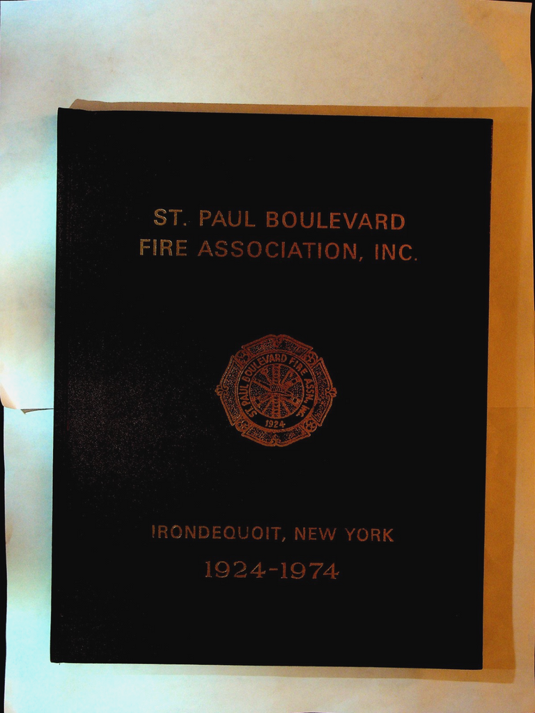 St Paul Boulevard Fire Association Irondequoit Rochester NY 1974 Yearbook0