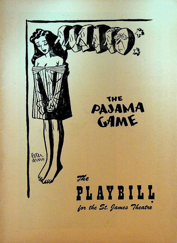 The Pajama Game Playbill December 5 1955 John Raitt Helen Gallagher Eddie Foy Jr0