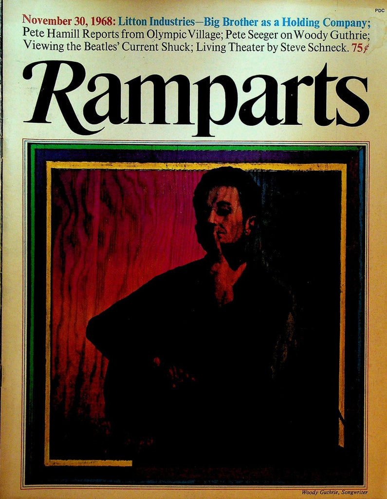 Ramparts Magazine November 30 1968 Pete Seeger Woody Guthrie The Beatles0