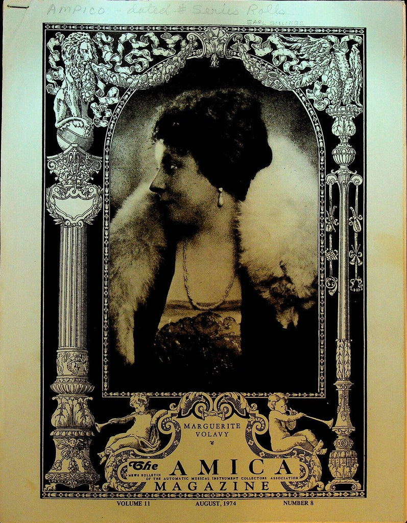 Amica Bulletin August 1974 Marguerite Volavy Ignace Paderewski
