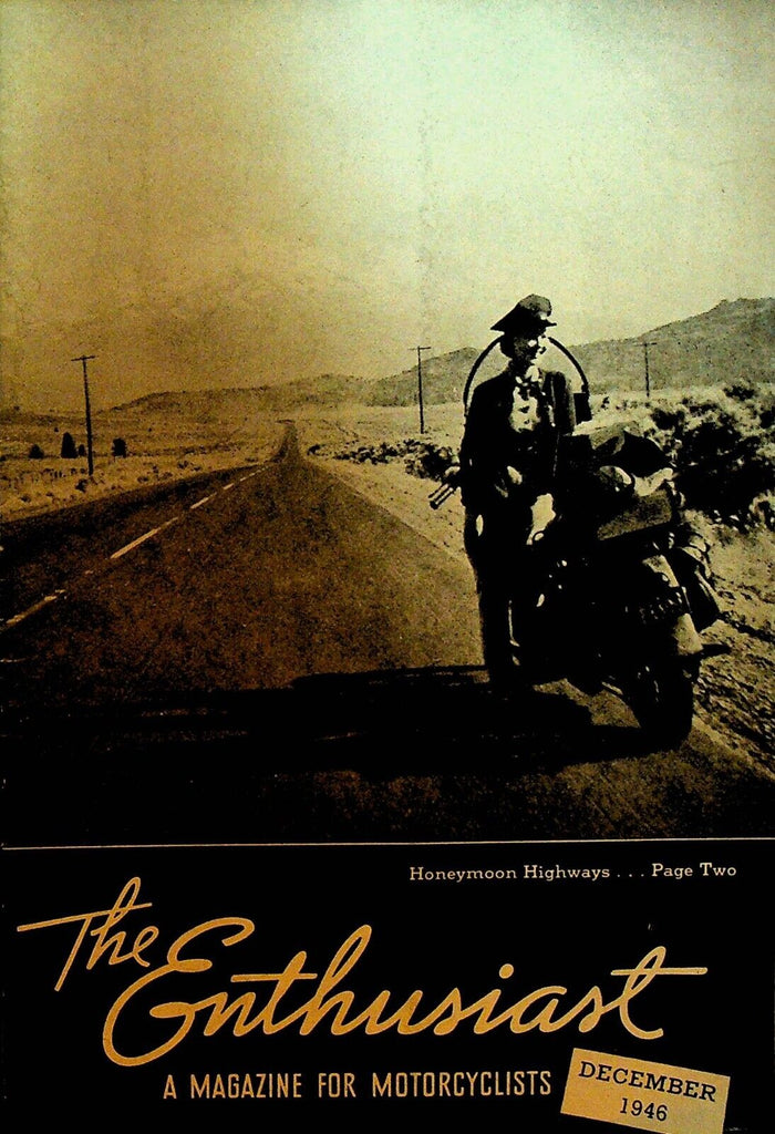 Harley Davidson Enthusiast Magazine Motorcycles December 1946 Harvey Skovgaard
