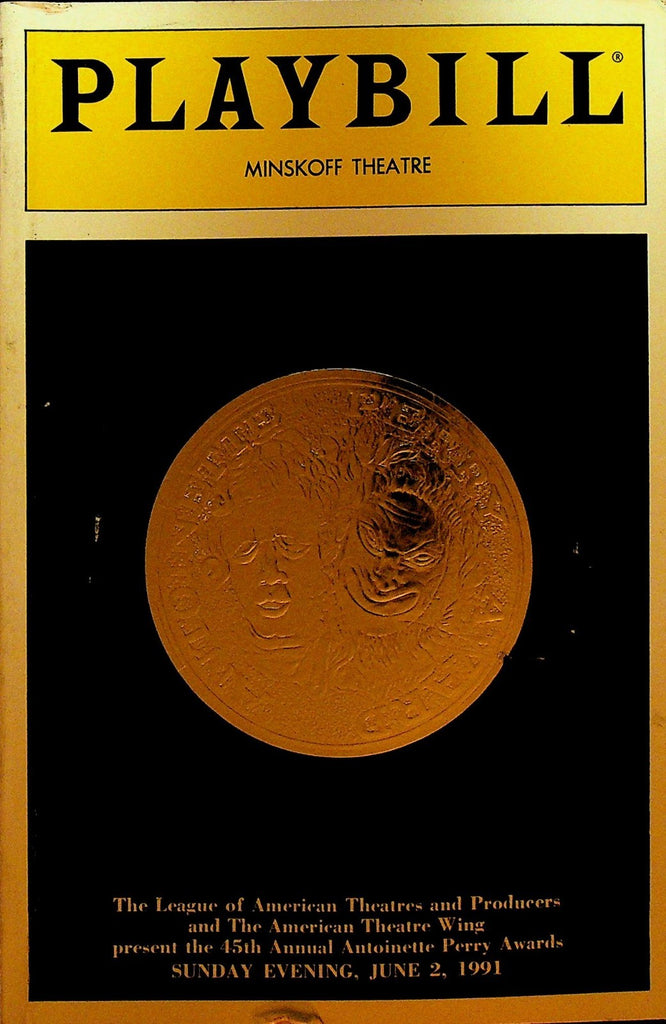 Tony Awards Playbill Program 1991 Julie Andrews Jeremy Irons Shirley MacLaine0