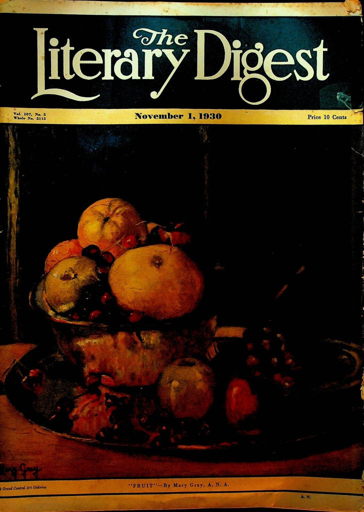 The Literary Digest November 1 1930 R-101 Airship Arthur Woods