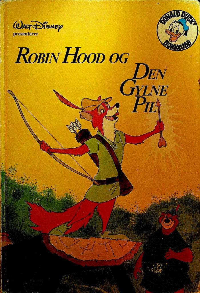 Walt Disney Robin Hood 1977 Book Norway og Den Gylne Pil0