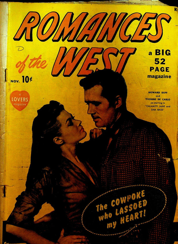 Romances of the West 1 Yvonne De Carlo 1949 Golden Age Romance Comic0