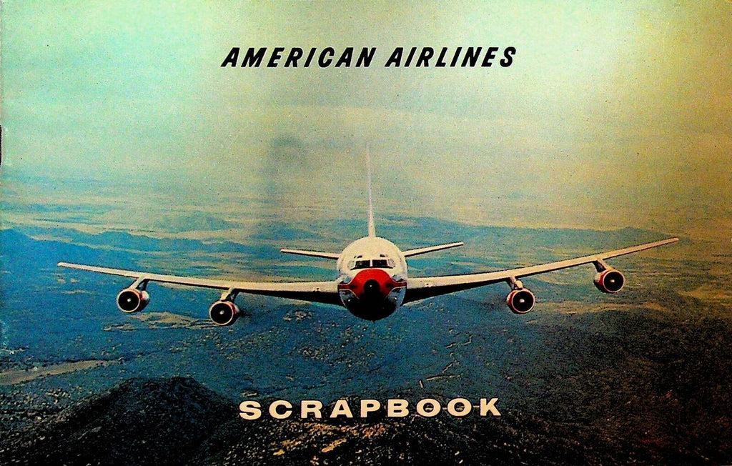 American Airlines Scrapbook 1963 Airplanes Lockheed Boeing DC-7