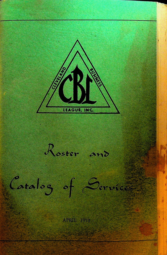 Cleveland Business League 1973 Roster & Catalog of Services African American0