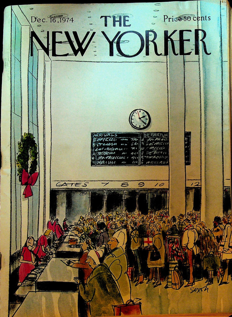 The New Yorker December 16 1974 Charles Saxon Woody Allen John Hersey0