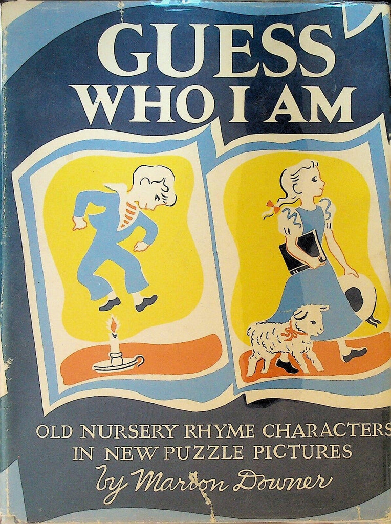 Guess Who I Am by Marion Downer HC DJ Children's Book 1944 Hold To Light Book