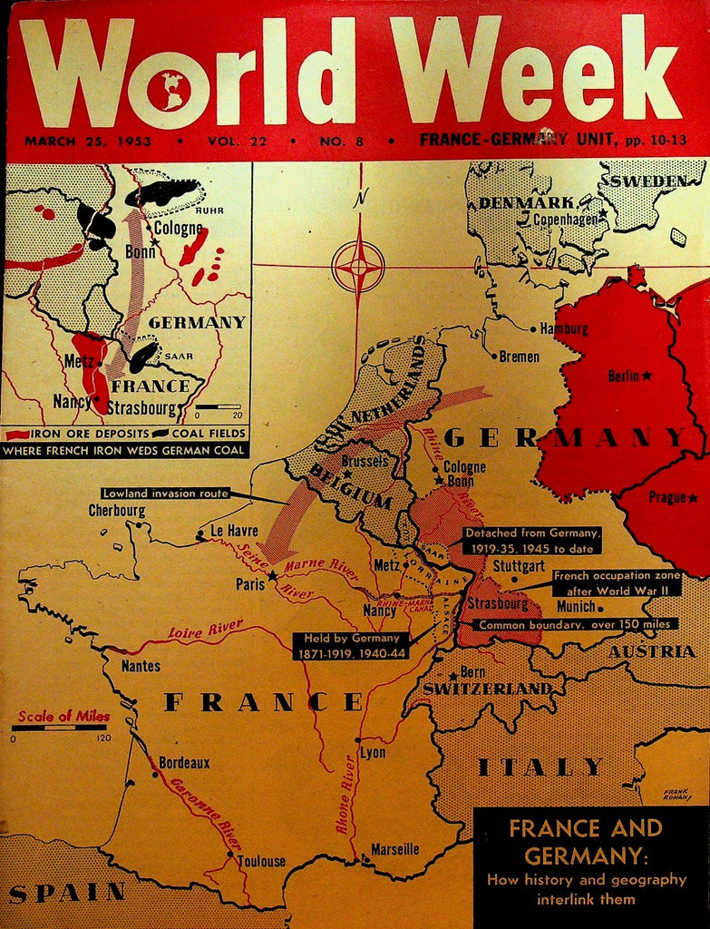 World Week March 25 1953 France Germany Peter Willis White Plains NY0