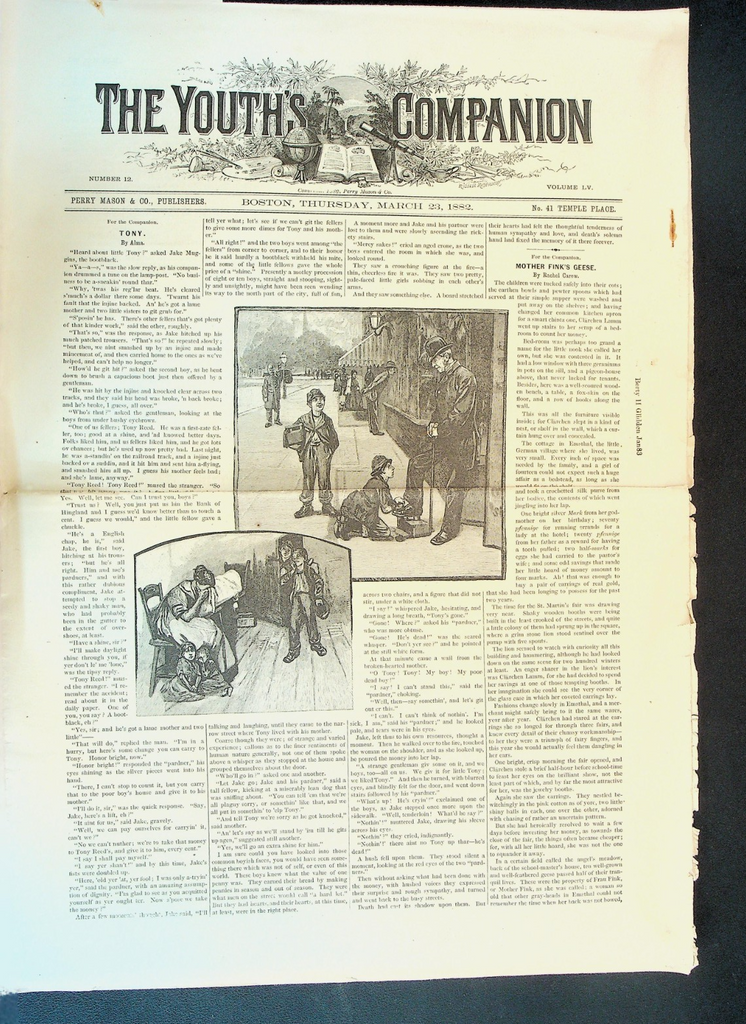 Youth's Companion March 23 1882 Queen Victoria Assassination Attempt0