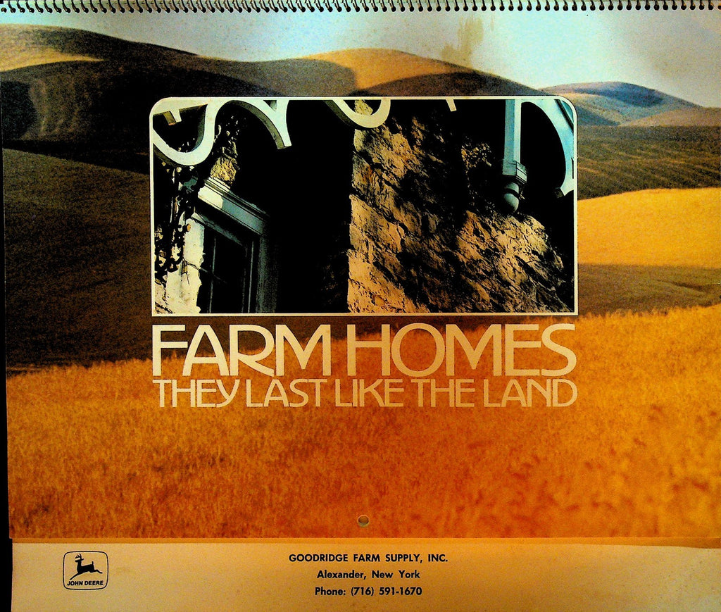 Farm Homes 1981 Calendar Goodridge Farm Supply Alexander NY0