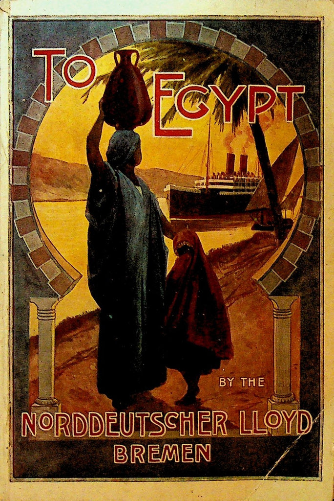 To Egypt Booklet Norddeutscher Lloyd Bremen ca 19100