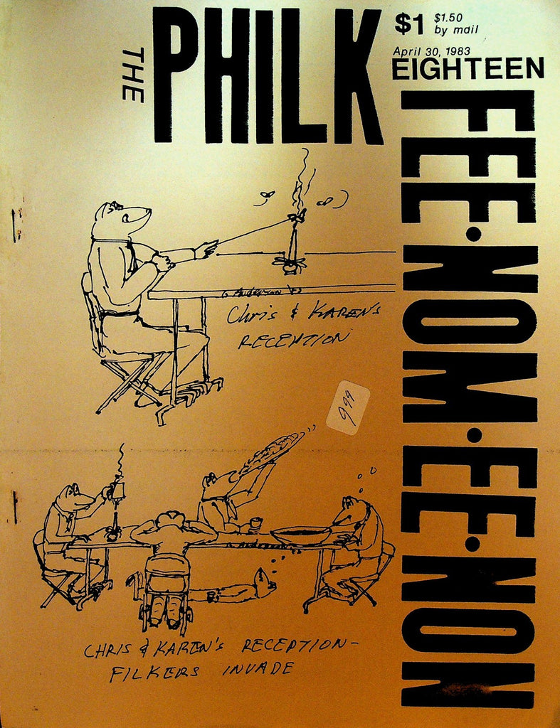 The Philk Fee-Nom-Ee-Non Filk Music Fanzine Science Fiction 18 April 30 19830