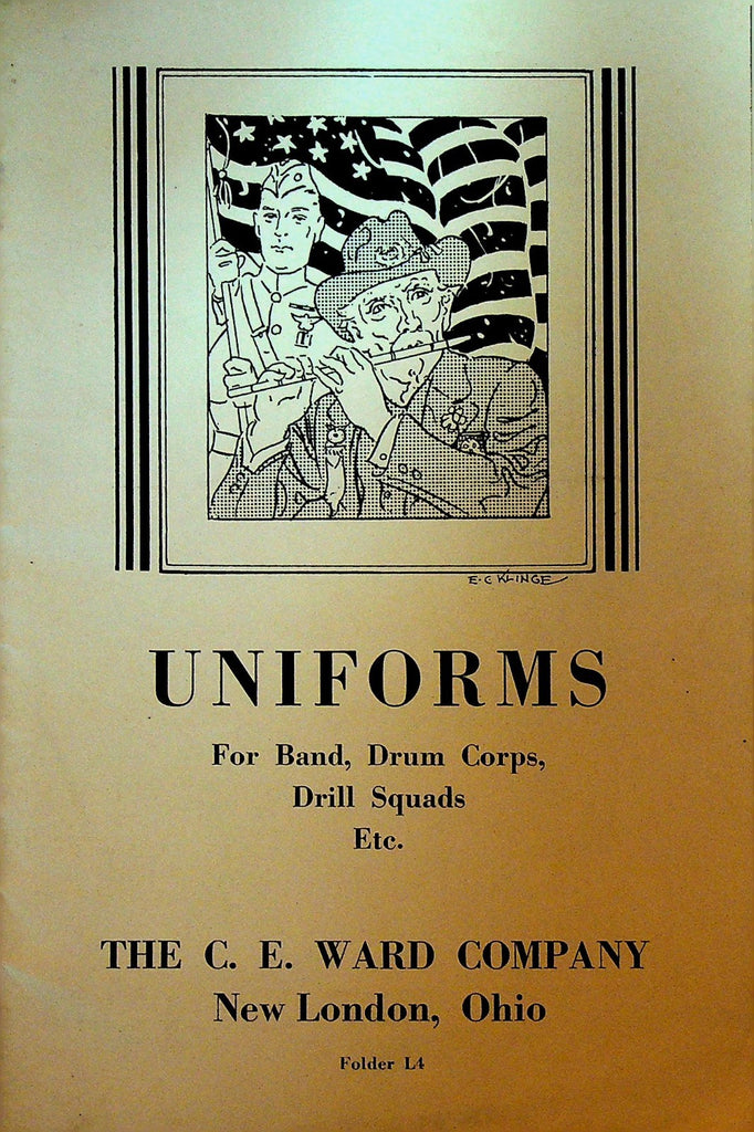 Uniforms for Band Drum Corps Drill Squads Catalog CE Ward New London Ohio ca19300