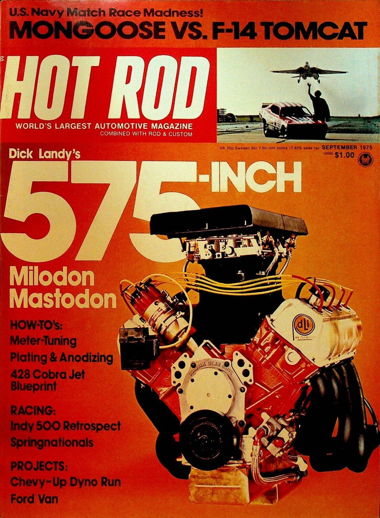 Hot Rod Magazine September 1975 Tom McEwen Dick Landy Seth Hammond