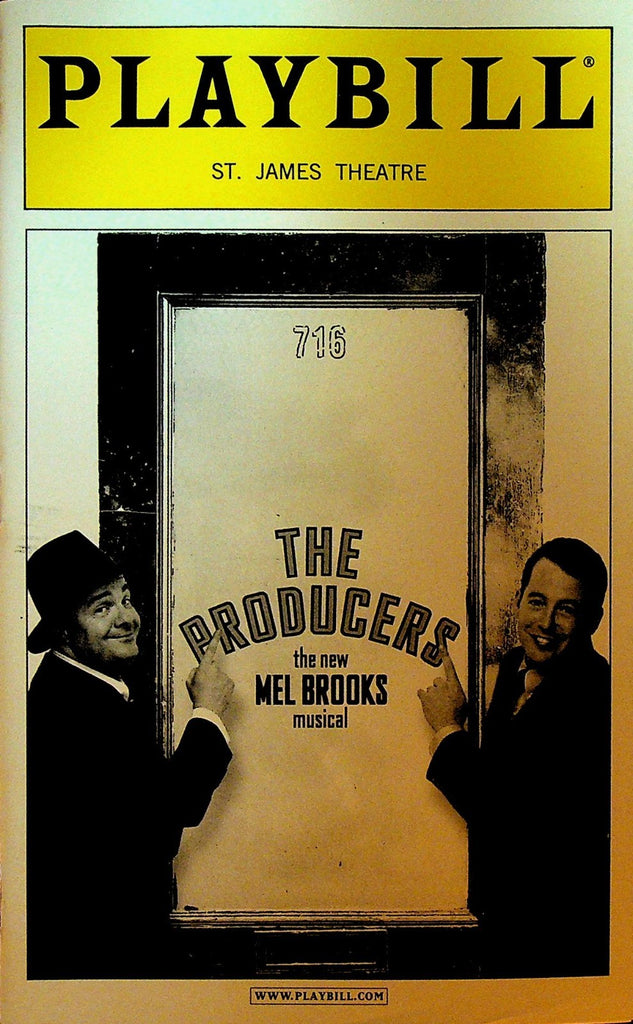 The Producers Playbill August 2001 Mel Brooks Nathan Lane Matthew Broderick0